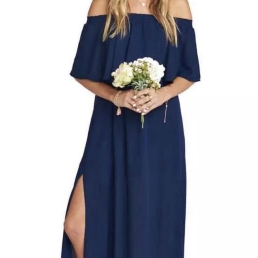 show me your mumu navy dress